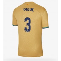 Barcelona Gerard Pique #3 Fußballbekleidung Auswärtstrikot 2022-23 Kurzarm